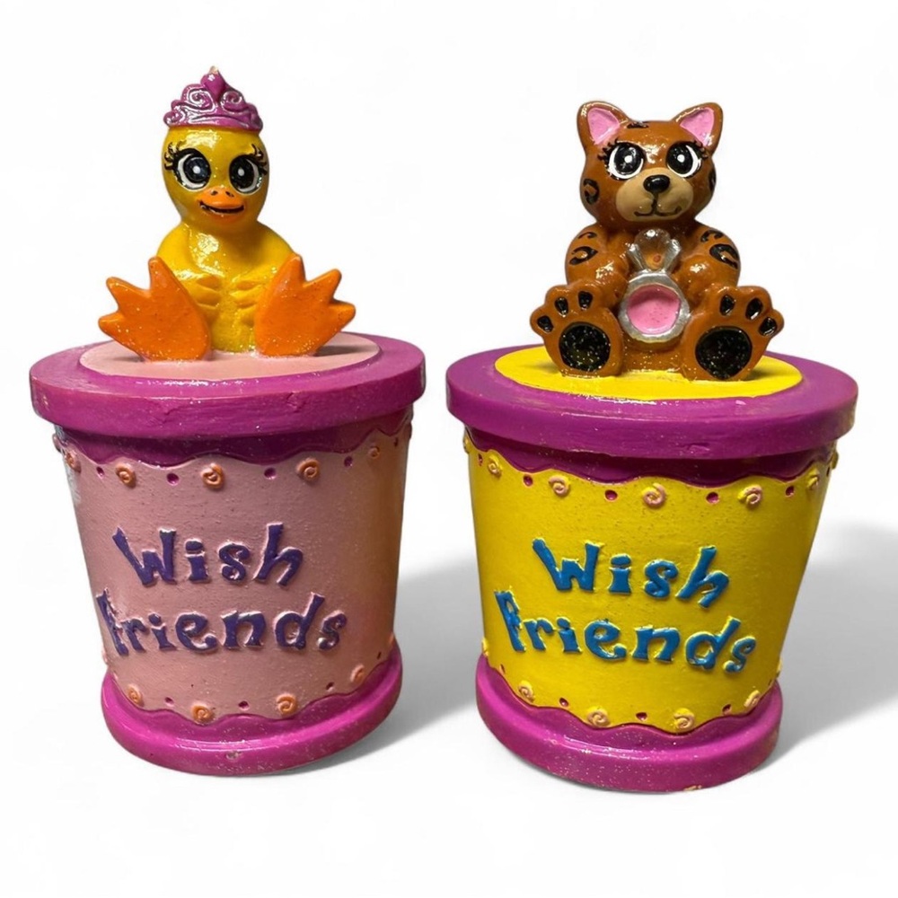2003 Claire’s Wish Friends Trinket Boxes Vintage Y2K